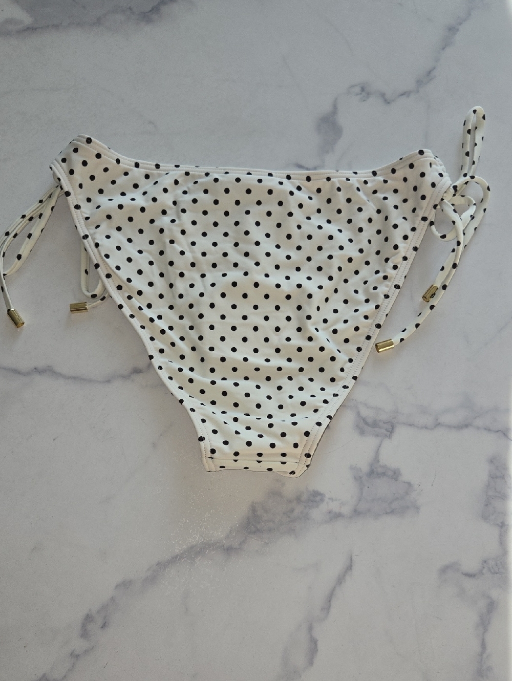 Peony Womens Polka Dot Side Tie Swim Bottom Separates Swimsuit Beach Size 6 NWT - Picture 4 of 8